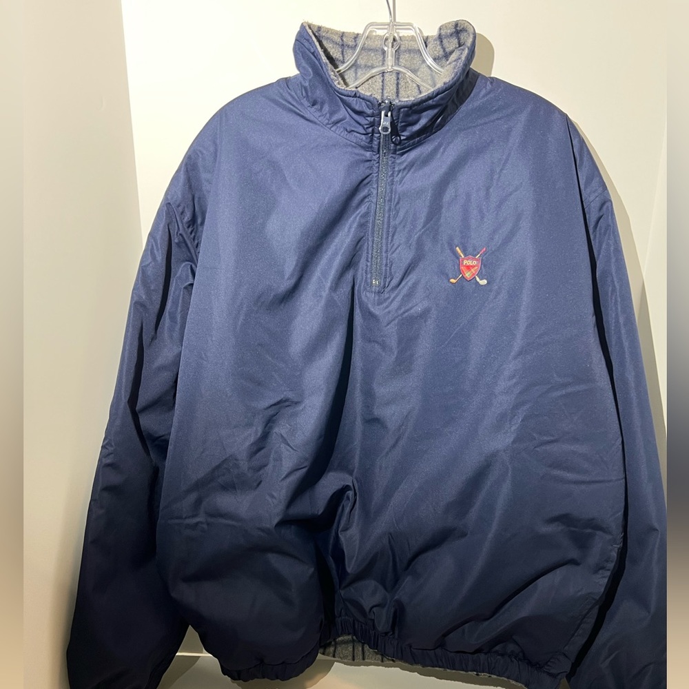 Polo by Ralph Lauren Navy Half-Zip Puffer Pullover